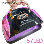 UV LED svjetiljka za nokte Gel svjetlo za nokte za UV gel lak za nokte 57LED UV sušilica s 4 tajmera Profesionalna za Nail Art kućni salon