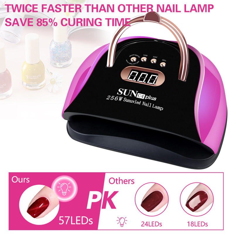 UV LED svjetiljka za nokte Gel svjetlo za nokte za UV gel lak za nokte 57LED UV sušilica s 4 tajmera Profesionalna za Nail Art kućni salon