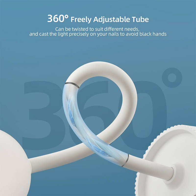 Mini nagų LED lempa 24W nagų džiovintuvas netikrų nagų manikiūro lakas klijai greitai džiūstantis UV šviesos nagų lempa 360° lankstomas stalinės lempos dizainas