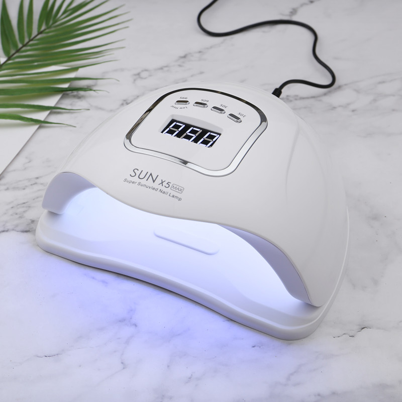 Nagy teljesítményű SUN X12 MAX 66 db Körömlámpa UV Led Minden köröm géllakk szárításához nagy LCD érintőképernyővel Smart Sensor manikűr szalon