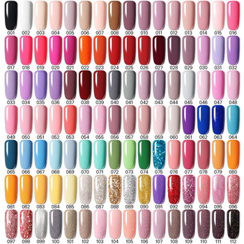 Σετ βερνικιού νυχιών LILYCUTE 10/8Pcs Gel Ημιμόνιμο Glitter Hybrid Varnish Base Top Coat Soak Off UV LED Nails Gel Manicure