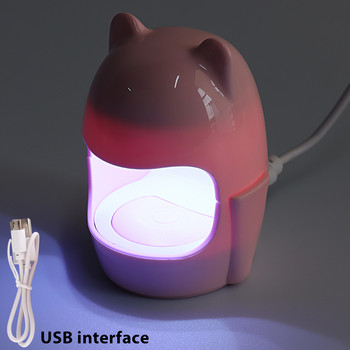 6W Малка лампа за сушене на нокти Яйцевидна UV LED лампа с един пръст Гел лак Кабина Втвърдяваща машина за маникюр Оборудване за ноктопластика GLC043