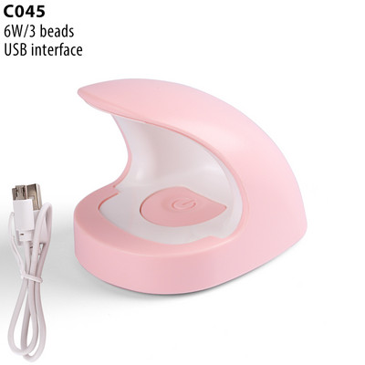 6W Mala svjetiljka za sušenje noktiju Jajesta UV LED lampa za jedan prst Kabina za sušenje gela za manikuru Oprema za uređenje noktiju GLC043