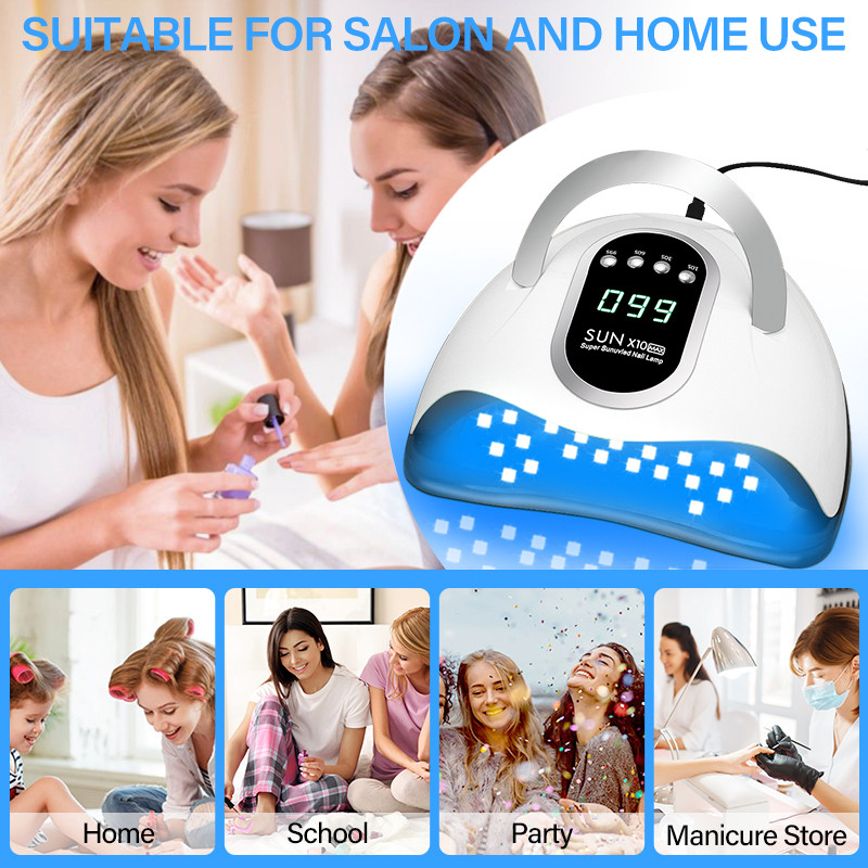 66LED UV LED sušilo za nokte za sušenje gela za nokte Prijenosni dizajn s velikim LCD zaslonom osjetljivim na dodir, pametnim senzorom, lampa za nokte za kućnu upotrebu
