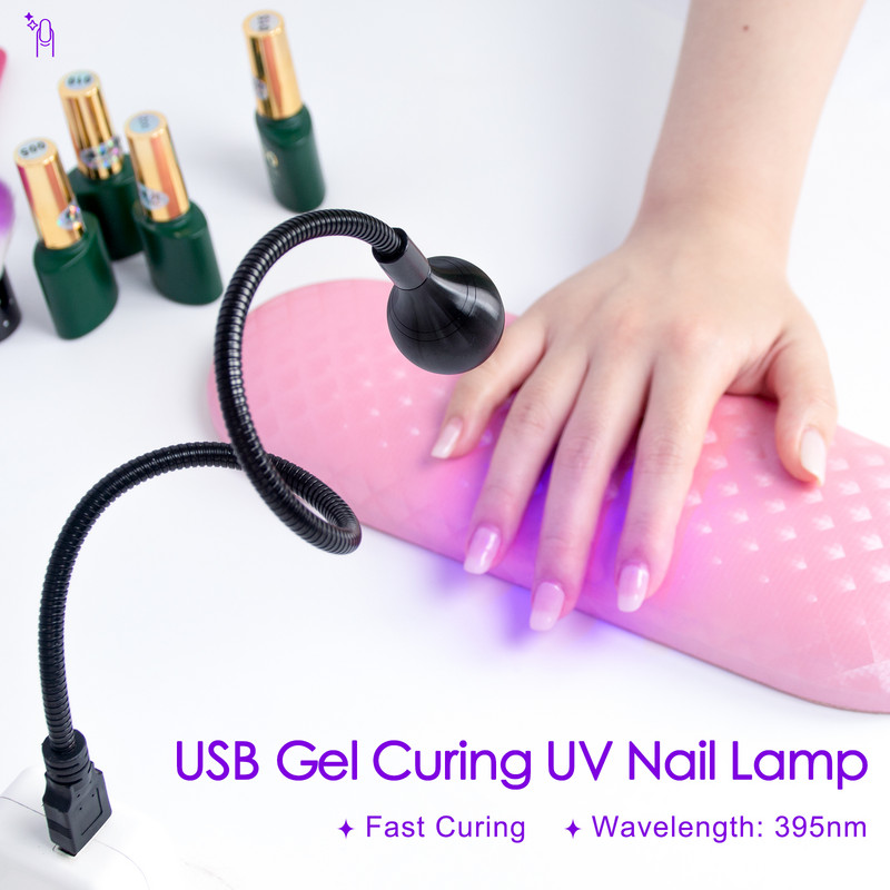 UV lámpa Körömlámpák Szárító Led Ultraibolya USB Flexibilis Mini Gél Kikeményítő Lámpa Manikűr Pedikűr eszközök