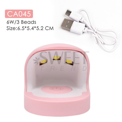 Kis körömlámpa szárító gél lakk kötő manikűr gép egyujjas tojáshéj dinoszaurusz USB töltő lámpa köröm szerszámok SACA053