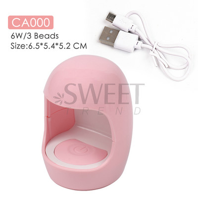 Kis körömlámpa szárító gél lakk kötő manikűr gép egyujjas tojáshéj dinoszaurusz USB töltő lámpa köröm szerszámok SACA053