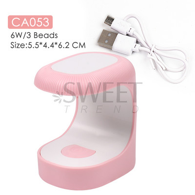 Kis körömlámpa szárító gél lakk kötő manikűr gép egyujjas tojáshéj dinoszaurusz USB töltő lámpa köröm szerszámok SACA053