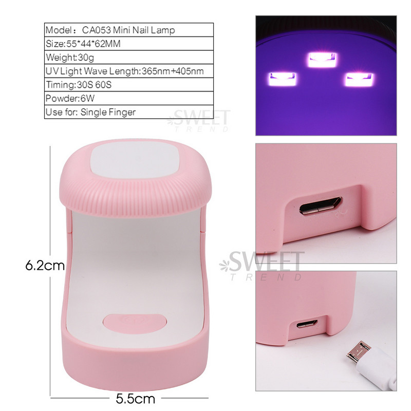 Kis körömlámpa szárító gél lakk kötő manikűr gép egyujjas tojáshéj dinoszaurusz USB töltő lámpa köröm szerszámok SACA053