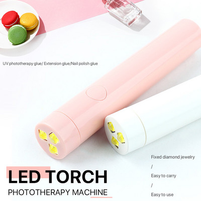 Prenosný salónny rýchloschnúci USB strojček na domáce fototerapiu, profesionálne UV LED nechtové lampy, mini baterka, typ pera