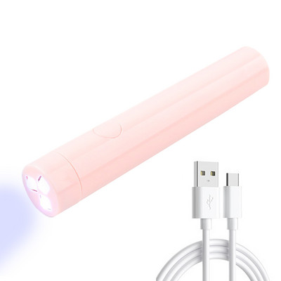 Hordozható szalon Quick Dry USB gép Otthoni fényterápiás eszközök Professzionális UV LED körömlámpa Mini zseblámpa toll típus
