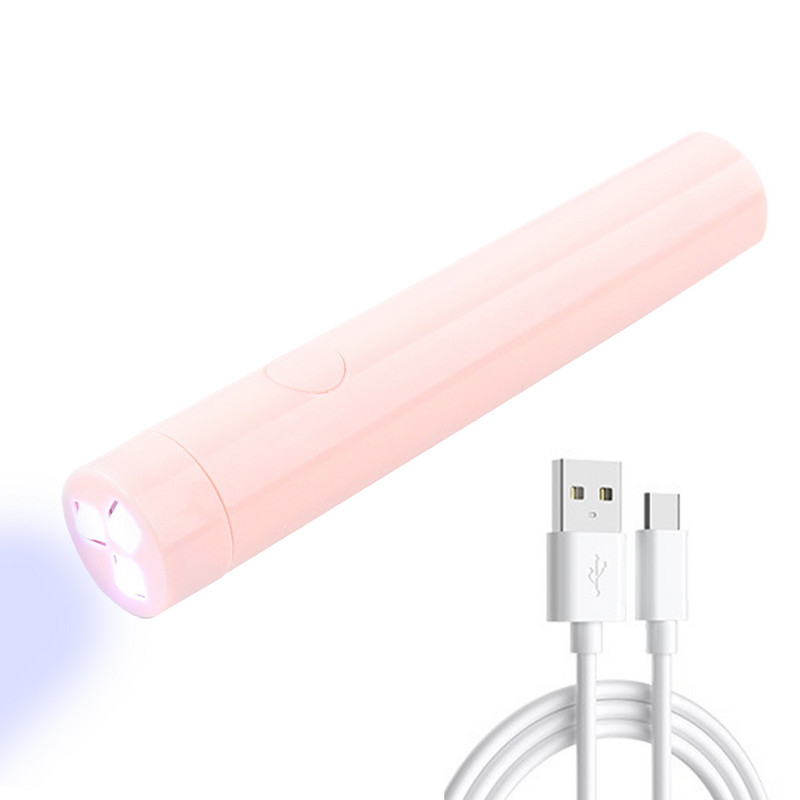 Hordozható szalon Quick Dry USB gép Otthoni fényterápiás eszközök Professzionális UV LED körömlámpa Mini zseblámpa toll típus