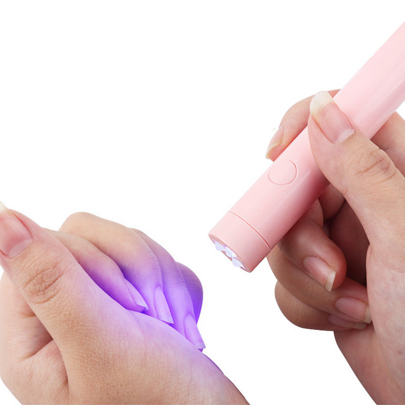 Hordozható szalon Quick Dry USB gép Otthoni fényterápiás eszközök Professzionális UV LED körömlámpa Mini zseblámpa toll típus
