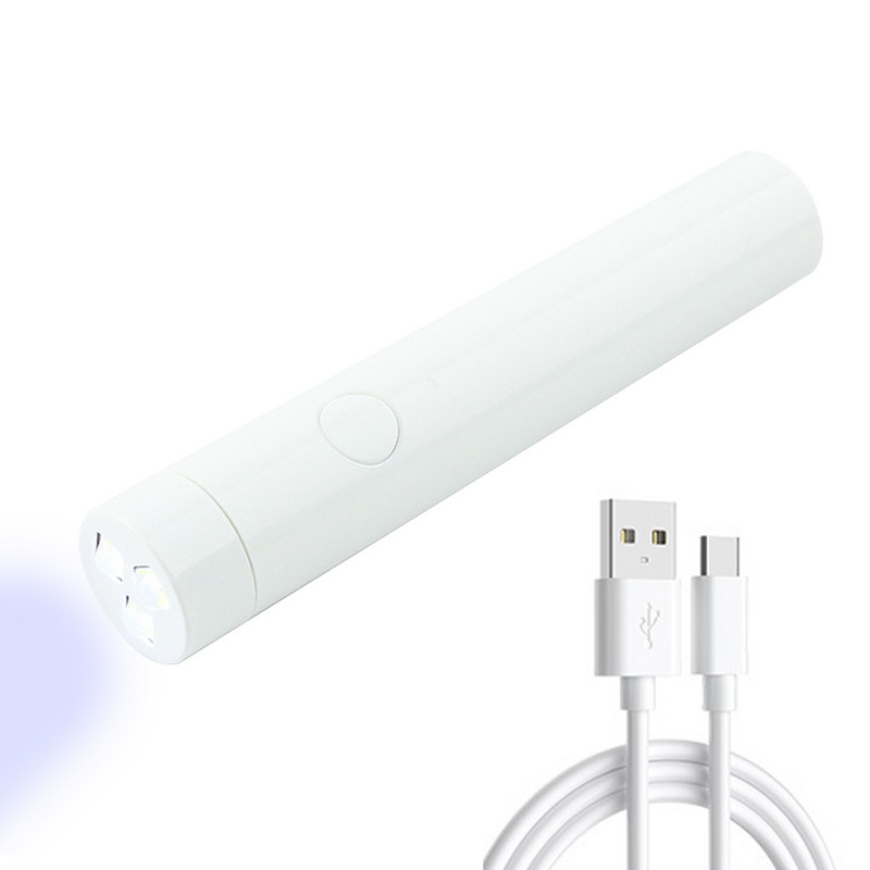 Hordozható szalon Quick Dry USB gép Otthoni fényterápiás eszközök Professzionális UV LED körömlámpa Mini zseblámpa toll típus