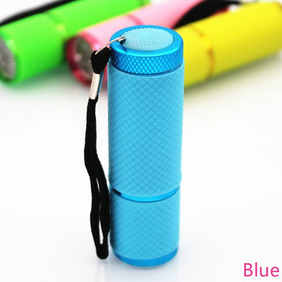 Mini UV LED fény UV LED lámpa körömszárító zselés körmökhöz 9 LED zseblámpa hordozható körömszárító gép körömdíszítő eszközök UV fény