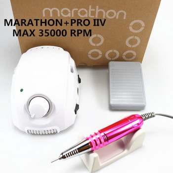 MARATHON-Champion 3 PRO XII Handle 35K/40K Electric Nail Drill STRONG 210 Micro Motor Grinding Machine for Nail Art Tools