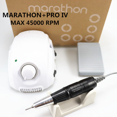 MARATHON-Champion 3 PRO XII Handle 35K/40K Електрическа бормашина за нокти STRONG 210 Micro Motor Шлифовъчна машина за инструменти за ноктопластика