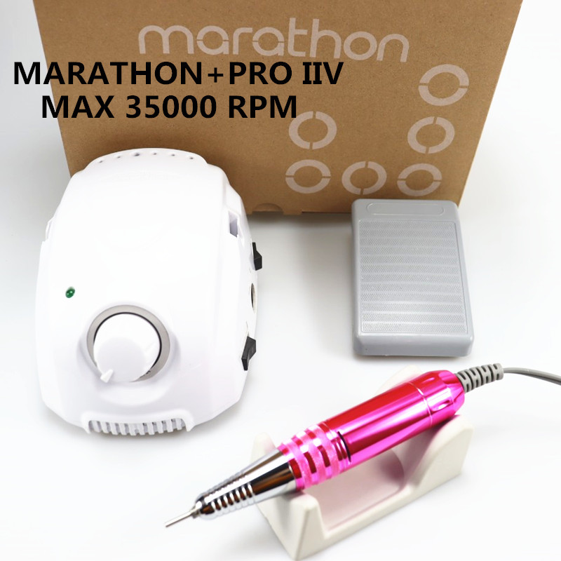 MARATHON-Champion 3 PRO XII fogantyús 35K/40K elektromos körömfúró STRONG 210 mikromotoros csiszológép körömdíszítő szerszámokhoz