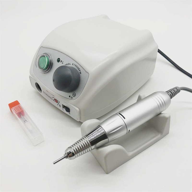 65W Stiprus 207B manikiūro aparatas 35000rpm elektrinis manikiūro gręžtuvas rankenėlė nagų dildė įranga manikiūro mašina nagų dildės rinkinys