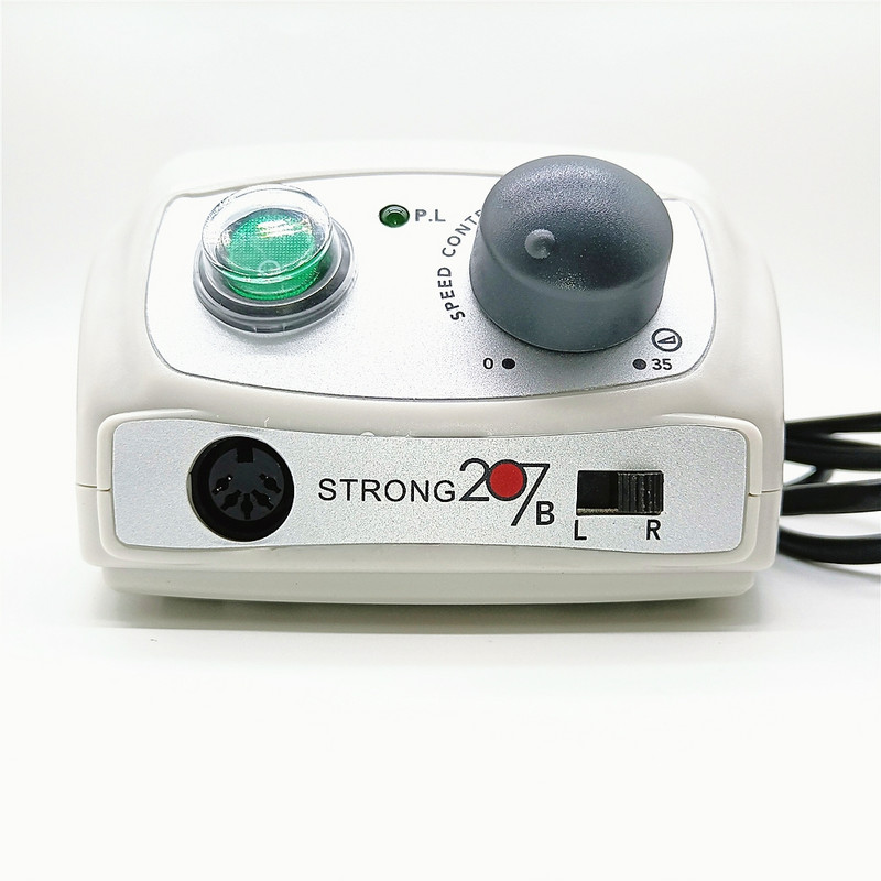 65W Stiprus 207B manikiūro aparatas 35000rpm elektrinis manikiūro gręžtuvas rankenėlė nagų dildė įranga manikiūro mašina nagų dildės rinkinys