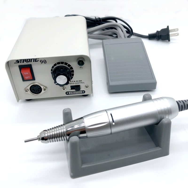 STRONG 90 Control Box 65w 35000rpm 102 102L fogantyú elektromos körömfúró lakk gép manikűr körömfúró készlet