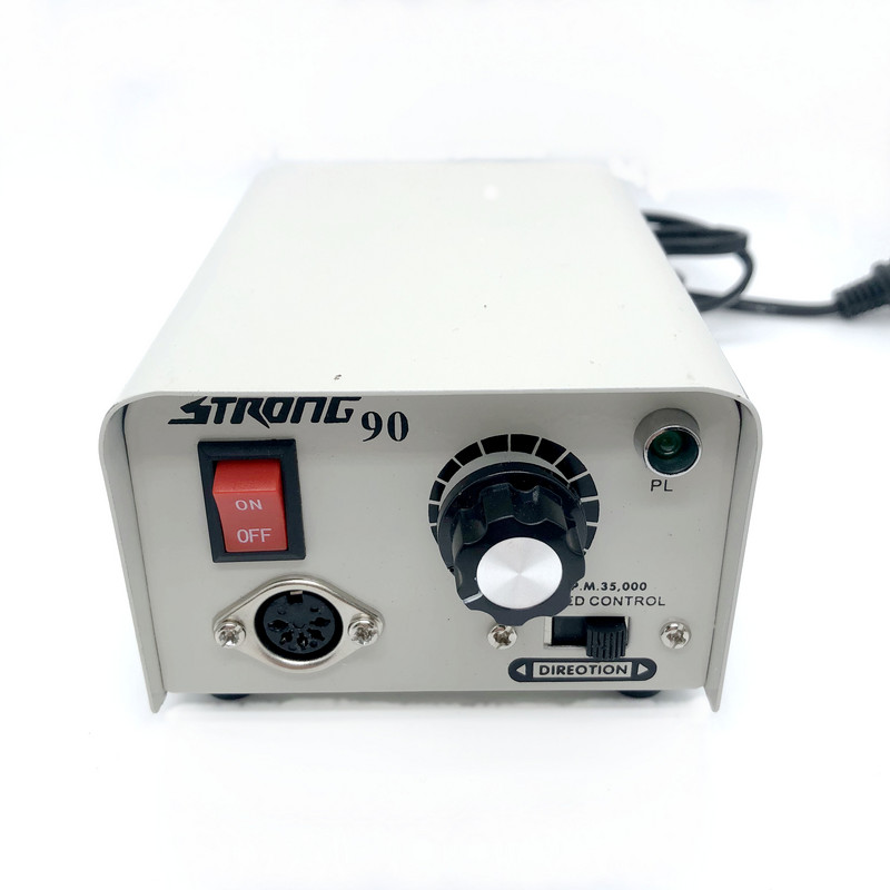 STRONG 90 Control Box 65w 35000rpm 102 102L fogantyú elektromos körömfúró lakk gép manikűr körömfúró készlet