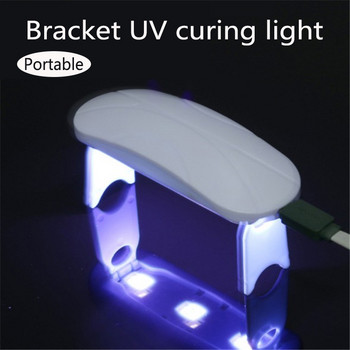 6W Λευκό μίνι στεγνωτήριο νυχιών Φωτιστικό UV3 LEDs Φορητό καλώδιο USB Οικιακή χρήση Nail UV Gel Varnish Dryer Lamp Nail Art Tool