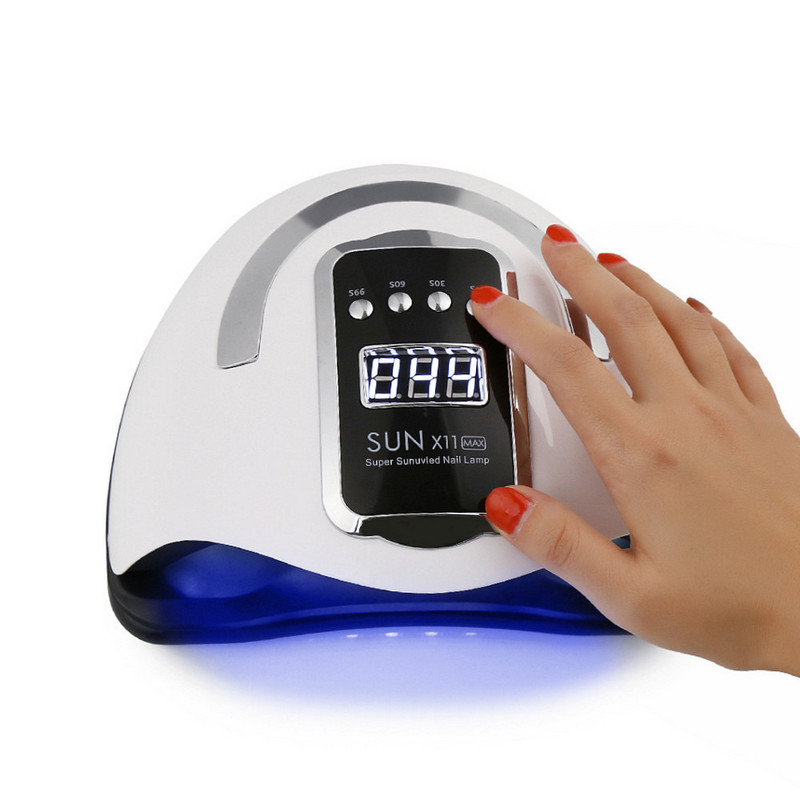 SUN X11 Max Professzionális UV szárító lámpa Körömlámpa Köröm Gél Lakk szárításához Motion Sensing UV lámpával manikűr szalonba