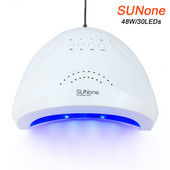 SUNone 48W UV lámpa körömszárítóhoz 30 DB LED lámpa manikűr kötő poli géles körömlakk szárításhoz mozgásérzékelős körömeszközökkel
