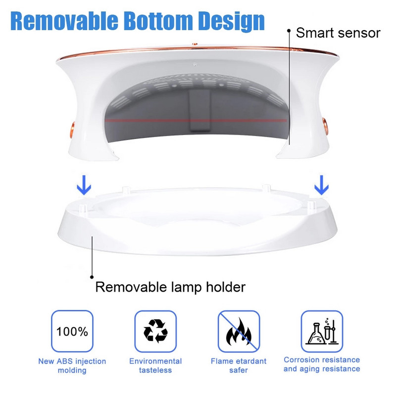 LED-lamp küüntele 168W professionaalne kuivlamp UV-geel-küünelakiga kuivatamine kiiresti kuivav kunstisalongi varustus Kõik maniküüri tarvikud