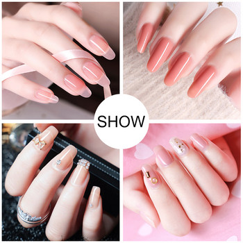 Mobray Poy UV Gel With UV LED Lamp Σετ Μανικιούρ Poly Nail Gel Polish Kit Nail Art Tools For Manicure Need Base Top Coat Nail Kit