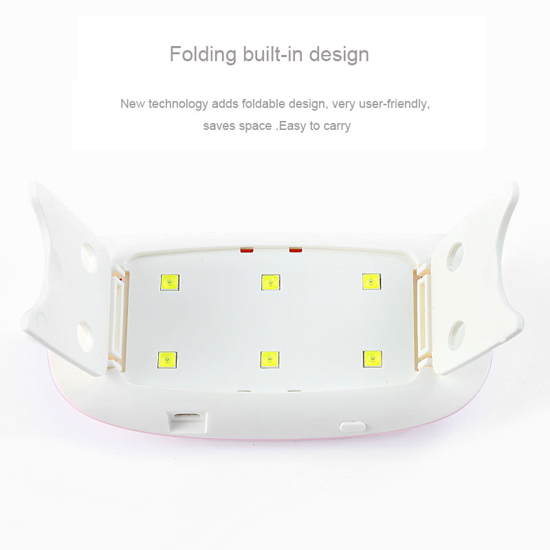 SUN Mini 6W körömszárító gép hordozható 6 LED UV manikűr lámpa otthoni használatra köröm lámpa körömlakk lakk szárításához USB kábellel