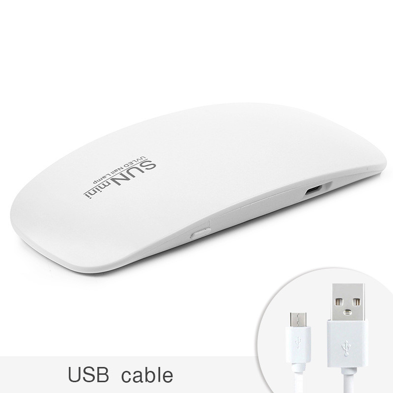 SUN Mini 6W körömszárító gép hordozható 6 LED UV manikűr lámpa otthoni használatra köröm lámpa körömlakk lakk szárításához USB kábellel