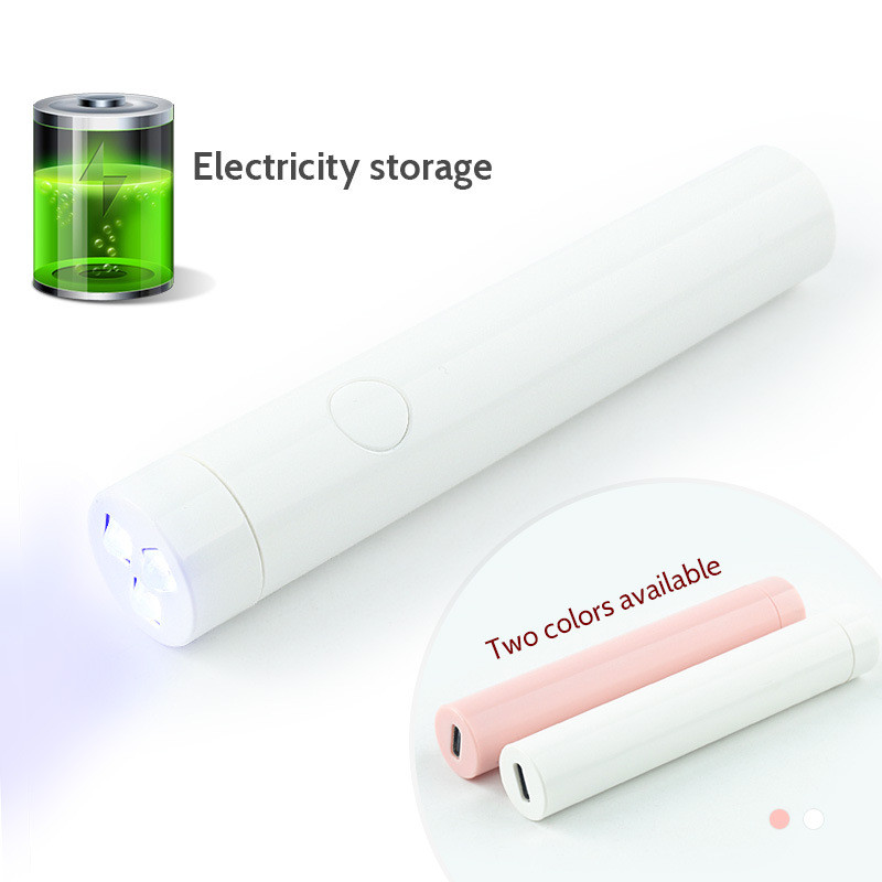 Mini küünekuivati 200 mAh aku küünelampiga USB kaasaskantav taskulambi pliiatsi tüüpi LED-valgusteraapia masin ultraviolettkiirgusega küpsetuslamp