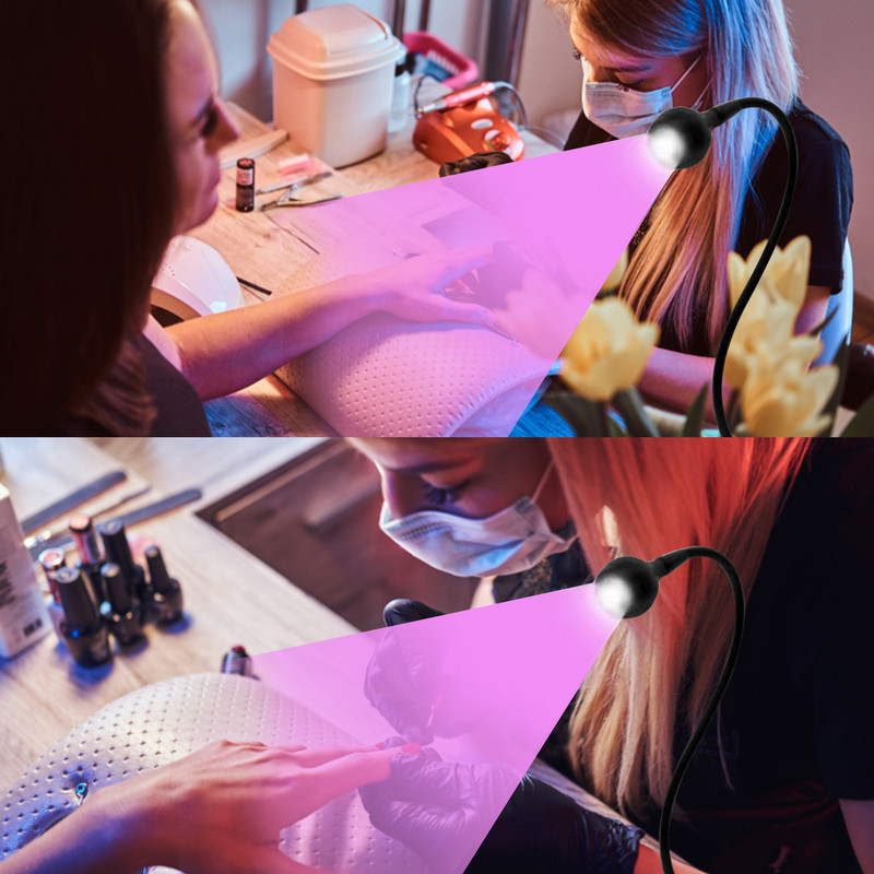 Mini manikura UV ljepilo Ljubičasta svjetiljka za polimeriziranje s kontrolnim prekidačem za spajanje knjiga 3 W Višenamjenska USB lampa