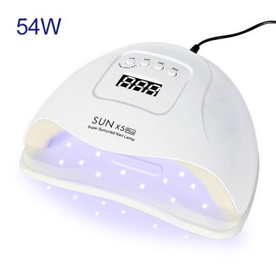 114/90/54 W UV LED lámpás körömszárító automata érzékelővel 57/21 LED UV jéglámpa szárításhoz Gél Lakk időzítő Automatikus manikűr eszközök