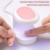 Mini körömszárító UV lámpás manikűr gép LED lámpás manikűr eszközök egyujjas Nails Art UV gél lakk körömszárító USB köröm lámpa