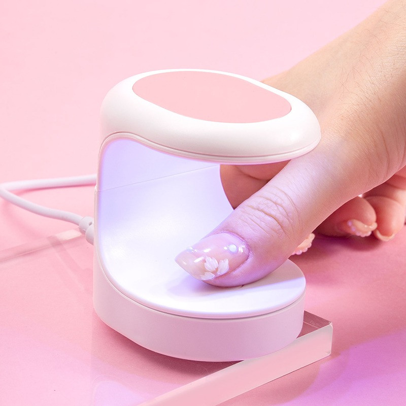 Mini körömszárító UV lámpás manikűr gép LED lámpás manikűr eszközök egyujjas Nails Art UV gél lakk körömszárító USB köröm lámpa