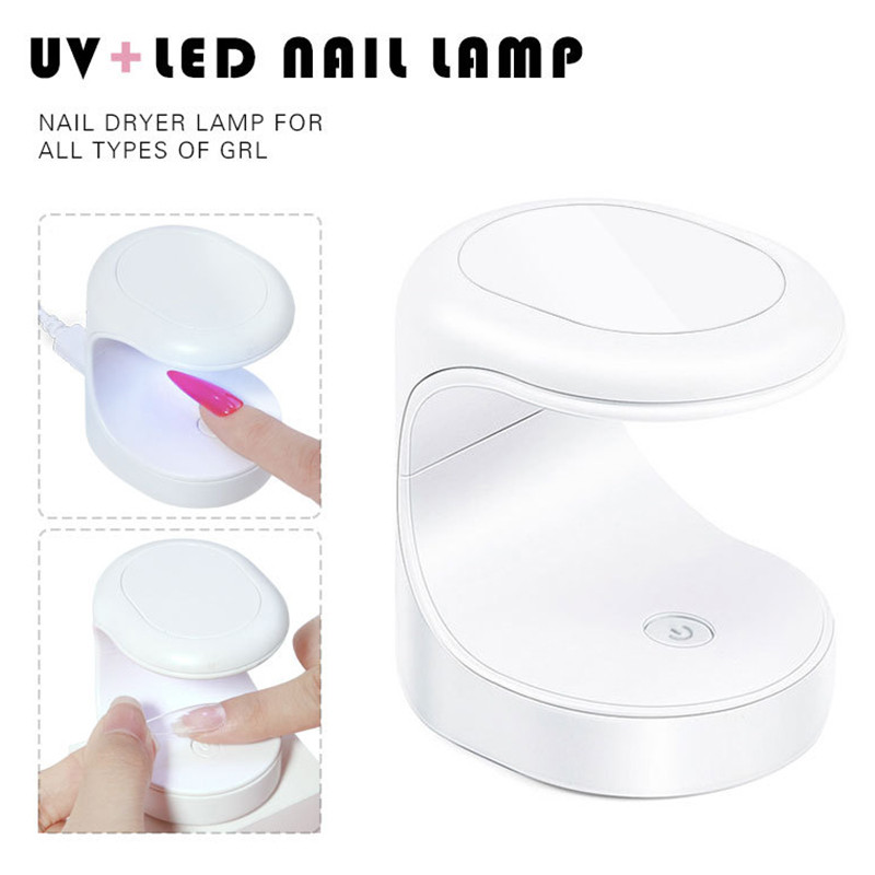 Mini körömszárító UV lámpás manikűr gép LED lámpás manikűr eszközök egyujjas Nails Art UV gél lakk körömszárító USB köröm lámpa