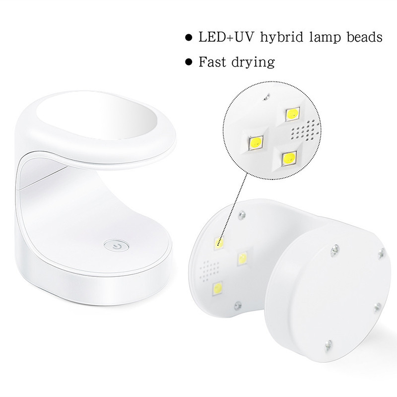 Mini körömszárító UV lámpás manikűr gép LED lámpás manikűr eszközök egyujjas Nails Art UV gél lakk körömszárító USB köröm lámpa