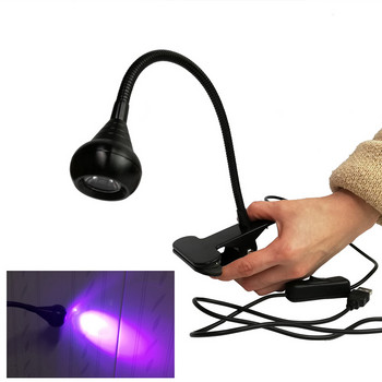 LOOTAAN USB Desktop Mini Lamp Nail Portable Clip-on Flexible Bright Led UV Lamp Προσαρμόζεται στεγνωτήριο κόλλας για στεγνωτήριο