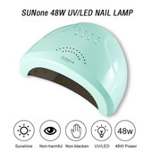 SUNone 48W UV LED lámpa körmökhöz Professzionális gél lakk szárító lámpa 4 fokozatú időzítővel Protable intelligens körömszárító körömszerszámok