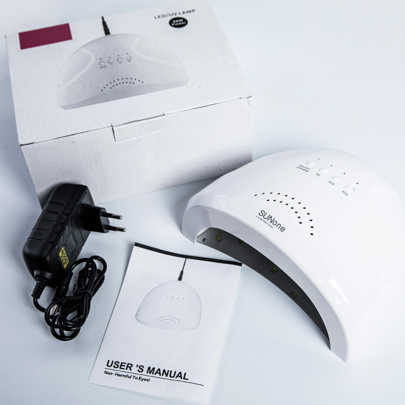 SUNone 48W UV LED lámpa körmökhöz Professzionális gél lakk szárító lámpa 4 fokozatú időzítővel Protable intelligens körömszárító körömszerszámok