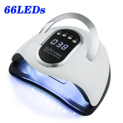 280W 66LEDS UV LED Dryer Nail For Drying Gel Polish Portable Design Lamp with Motion Sensing Nail Art Manicure