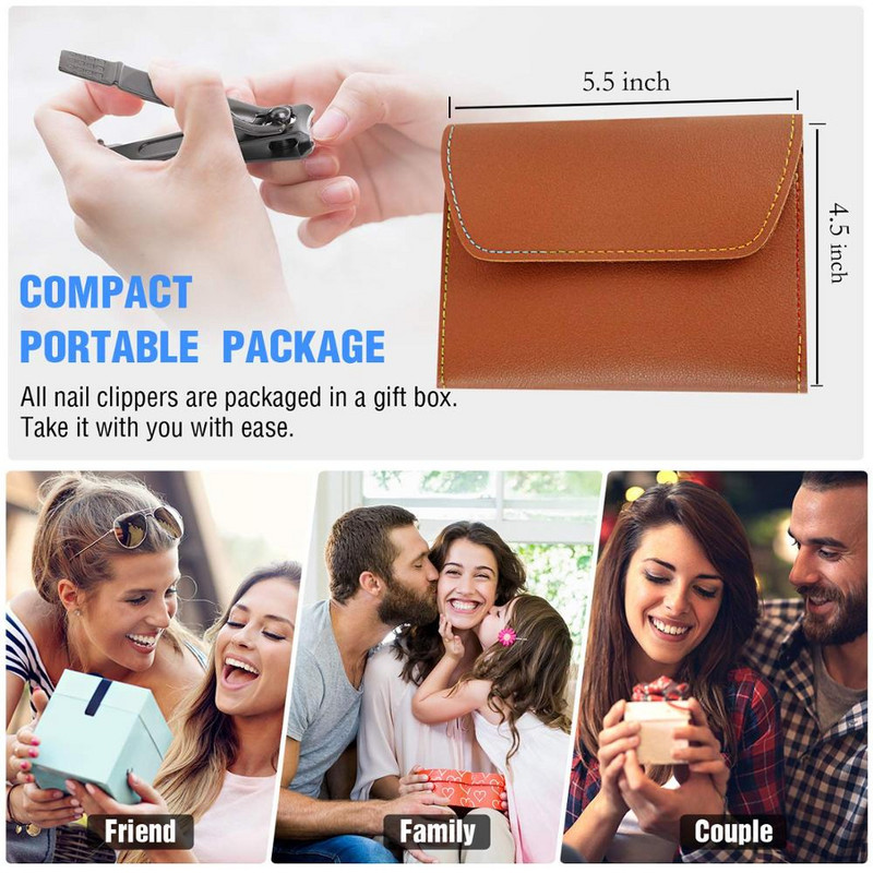 Novi 16 u 1 rezač za nokte, profesionalne škare od nehrđajućeg čelika Set za njegu umjetnih alata za zanoktice, škarica za nokte Set za manikuru