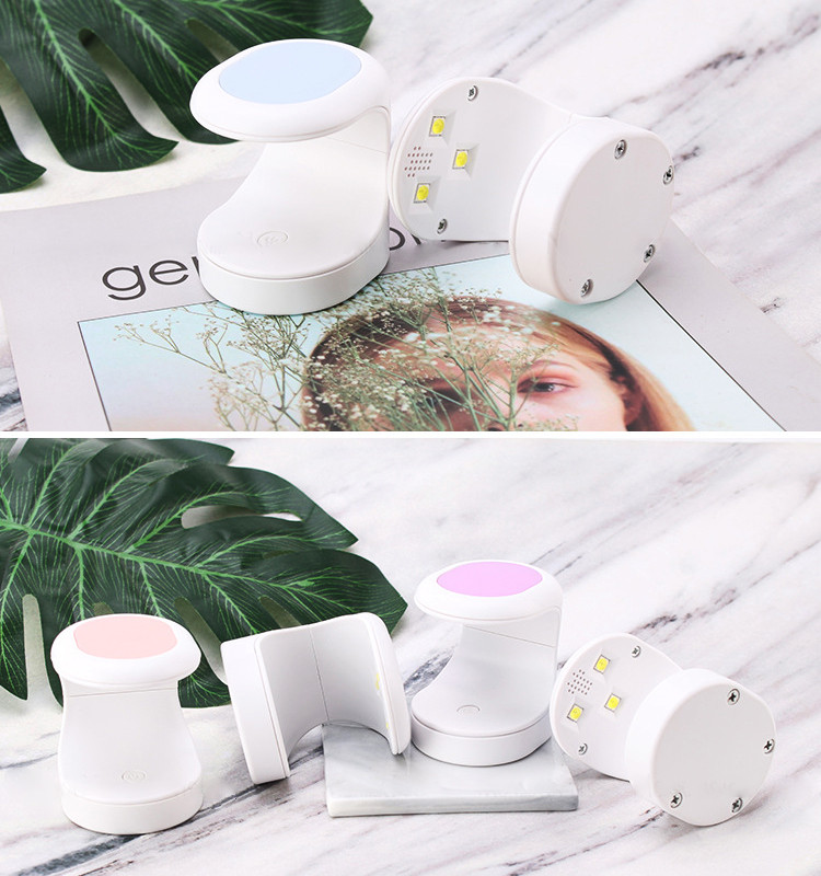 16 W körömszárító lámpa UV LED lámpa Köröm Mini hordozható körömszárító USB kábellel Gél körömlakk szárító Ajándék Otthoni Utazás