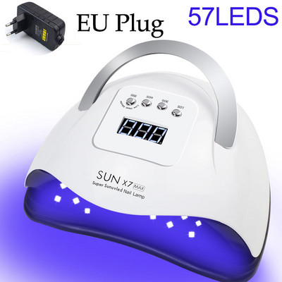 45 LED-es UV LED lámpa körmökhöz Lámpa memória funkcióval Professzionális körömszárító manikűrhöz, körömdíszítéshez, körömszalonhoz