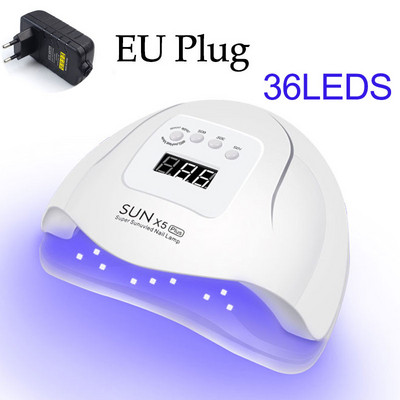 45 LED-es UV LED lámpa körmökhöz Lámpa memória funkcióval Professzionális körömszárító manikűrhöz, körömdíszítéshez, körömszalonhoz