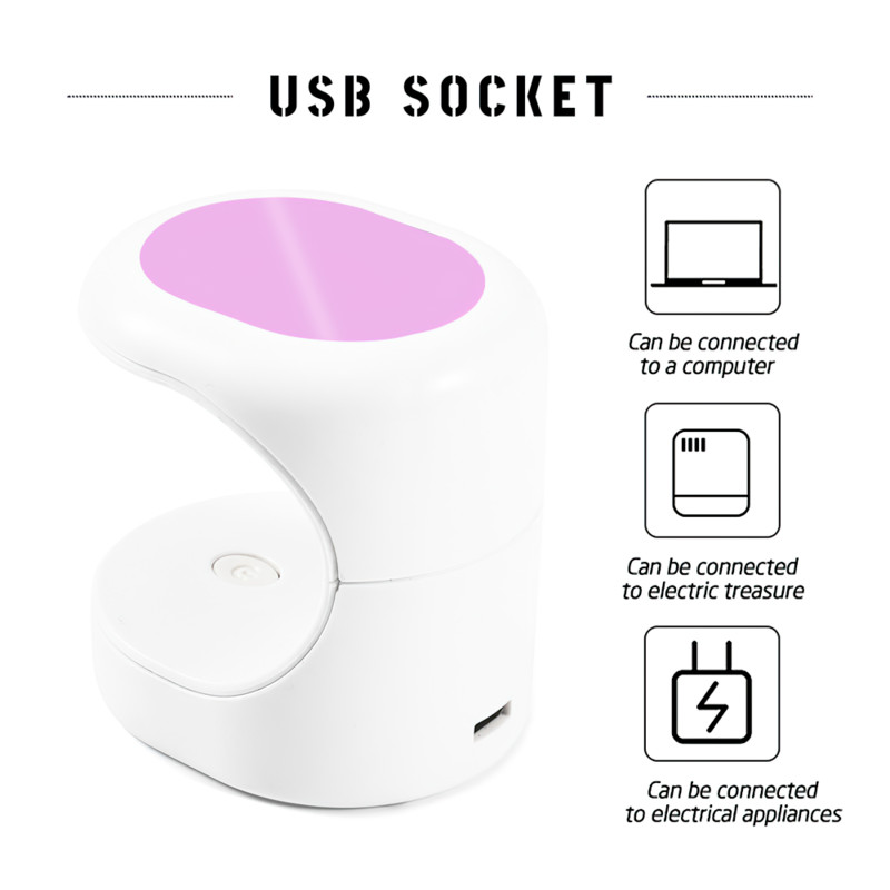 16 W körömszárító lámpa UV LED lámpa Köröm Mini hordozható körömszárító USB kábellel Gél körömlakk szárító Ajándék Otthoni Utazás