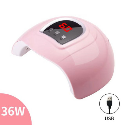 Körömszárító LED körömlámpa UV lámpa az összes gél körömlakk kikeményítéséhez Motion Sensing manikűr pedikűr szalon eszközzel